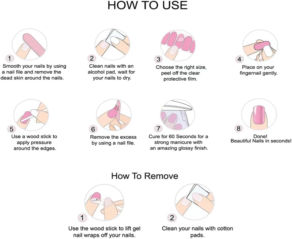 Pack Of 01 - UV Nails Sticker | Best Quality Nails | UV Nails Sticker | Nail For Girls | Artificial Nails Girls &amp; Women Nails