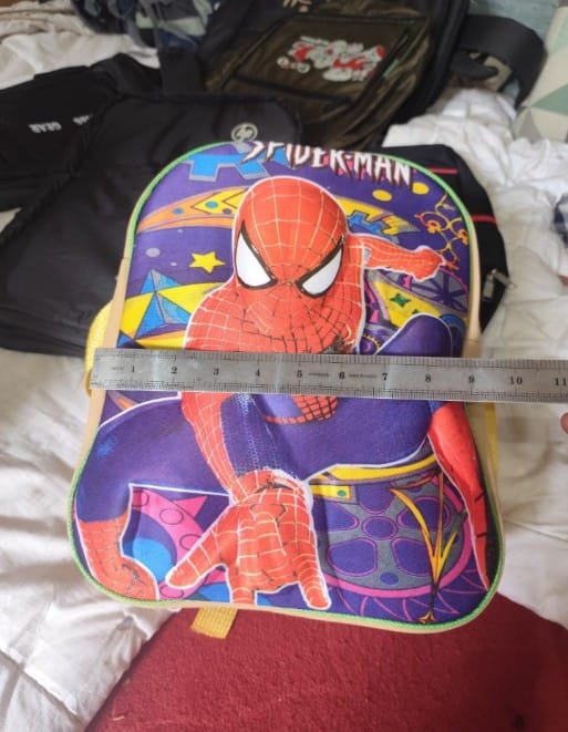 Spider-Man Kids School Bag – 12-Inch Cartoon Backpack for Boys | Nursery & Preschool Lightweight School Pack