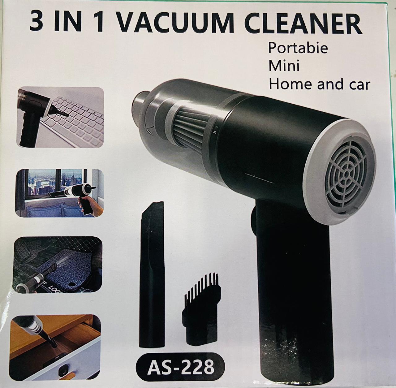 AS 228 - 3 In 1 Portable Vacuum Cleaner, vacuum for car - vacuum for home - duster