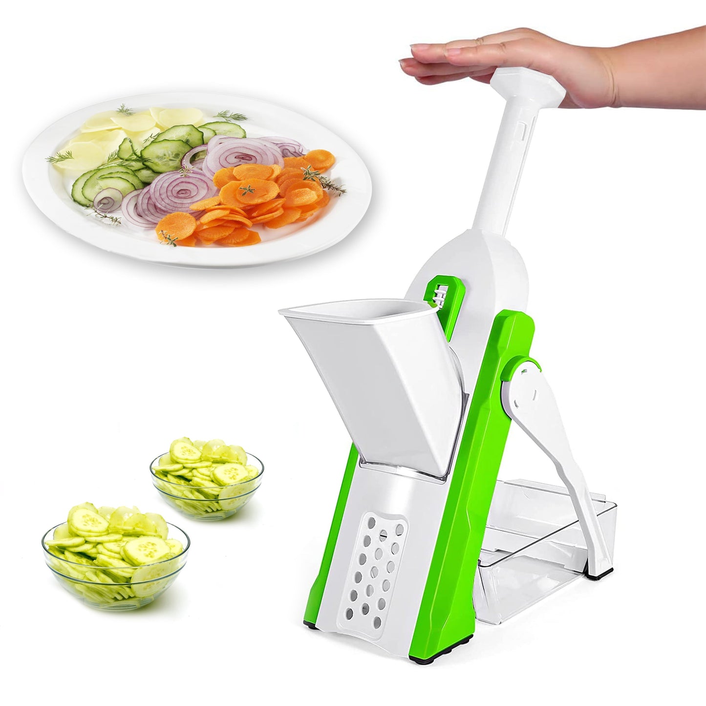 Multifunction Vegetable Cutter Safe Mandolin Kitchen Slicer Salad Chopper