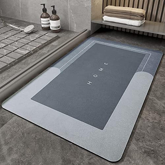 Best Quality Quick-Dry Non-Slip Home Mat – Absorbent, Washable Square Floor Mat for Bathroom, Kitchen &amp; Entryway - Random Color