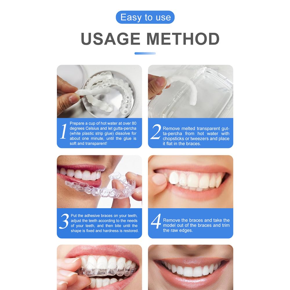 Snap-On smile for Beautiful Smiles Temporary Comfort Fit Whitening Instant Transformation for Men &amp; Women