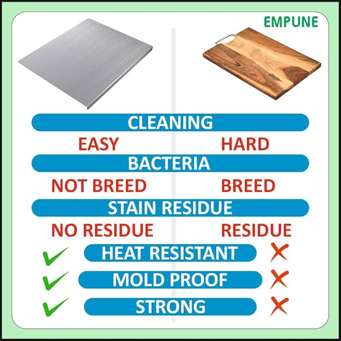 Stainless Steel Cutting Board  Durable / Rolling Pins for Baking Kitchen perfect for all your chopping needs.