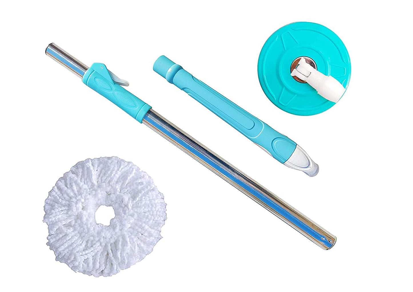 360 Degree Rotating Spin Mop - Original Replacement Parts for Home, Kitchen &amp; Bathroom Cleaning spin mop  ( Random Color )