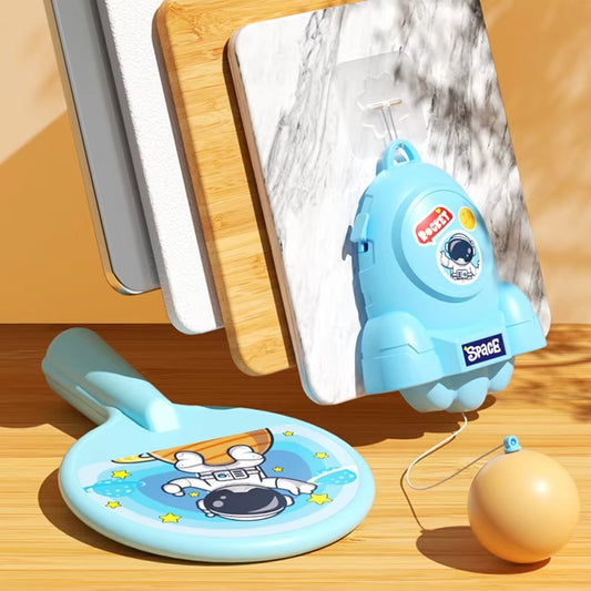 Hanging Ping Pong Game Set – Table Tennis Self Training Kit with 2 Rackets & Practice Ball, Parent-Child Interactive Kids Sports Toy (Random Color)