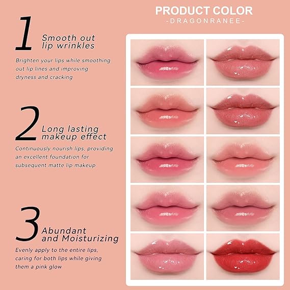(10 Lipglosses) Dragon Ranee Lipglosses Korean Lip Gloss