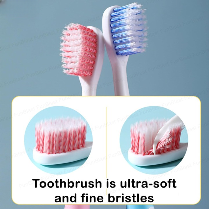 CHOFN Kids Toothbrush Set (3–12 Years) – Soft Bristles with Toy Car (Random Designs)