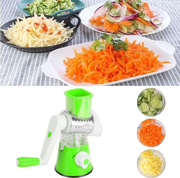 TableTop Drum Grater | Manual Vegetable Cutter Slicer &amp; Grater | Multi-Functional Kitchen Gadget ( Random Color )