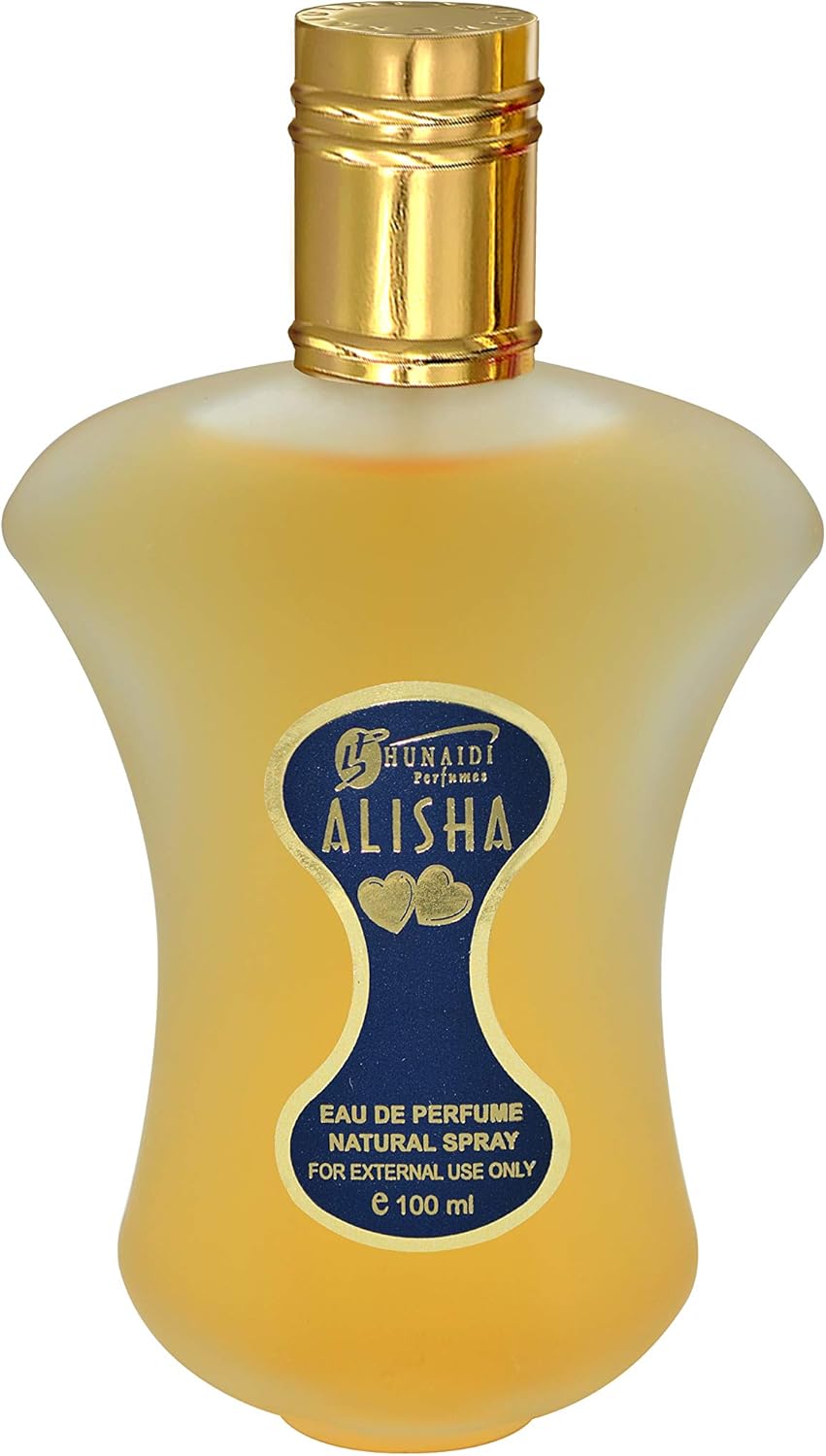 Hunaidi Alisha Eau De Parfum Long Lasting Fragrance For Men &amp; Women 100ML - Gold