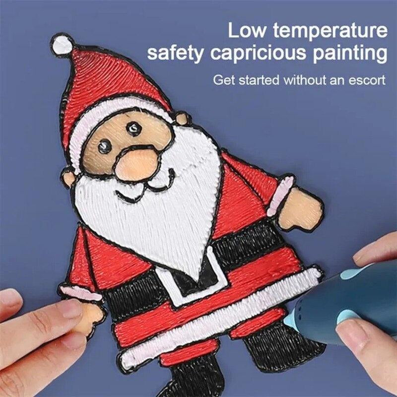 3D Pen for 3D Printing Drawing Pen USB 3D pen plus with safe filament Creative Learning for Children Kids as Toys DIY Arts &amp; Crafts Boy Girls Perfect Gift