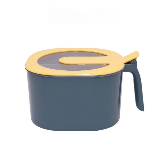 4 In 1 Modern spice kit, partition kitchen seasoning box, 4 Portions spice box with free spoon Modern Spice Kit - Spice Jar (Random Color)