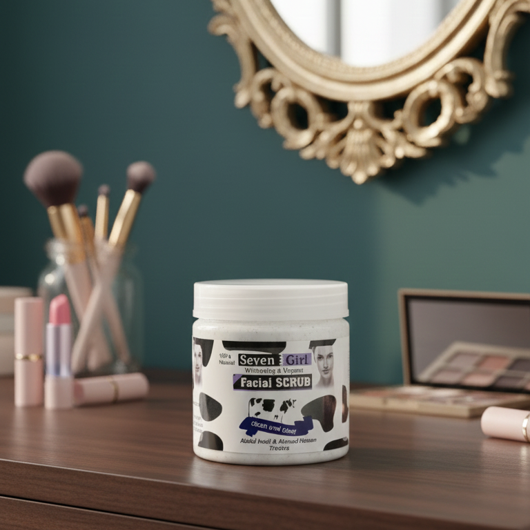 Seven Girl Whitening & Facial Scrub – Big Size, Made in UK