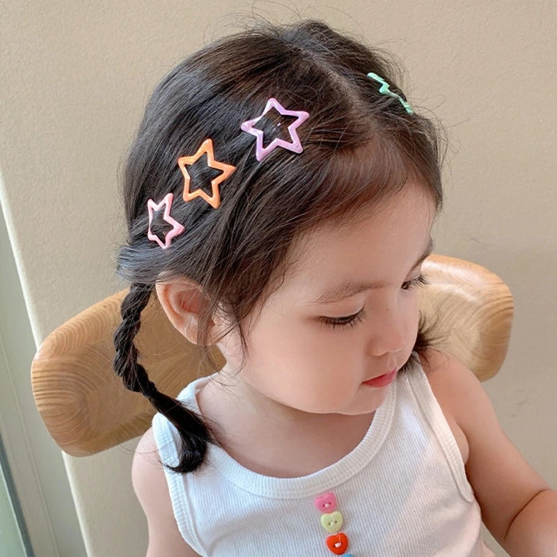 Pack Off 06  Star Design Girl Hair Clip | Hair Clip For Women | Best Quality Hair Clip ( Random Color )