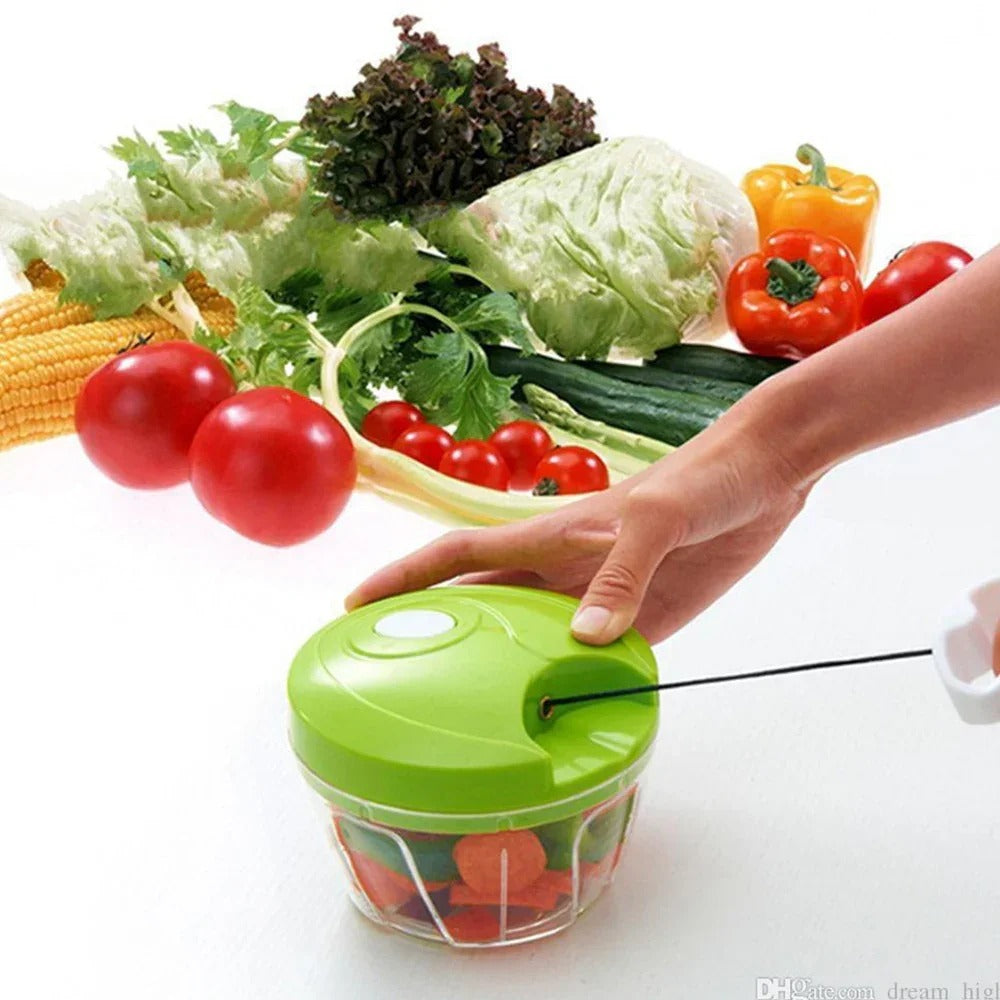 Multi-Function Food Processor - Chopper, Cutter, Grinder, Shredder, Mincer, Mini Garlic Slicer &amp; Slicer for Kitchen (Random Color)