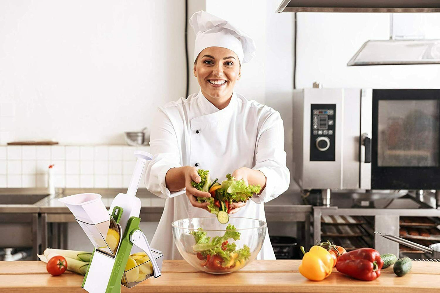 4 In 1 Vegetable Cutter Chopper Adjustable Multi-function  Cutter Vertical Vegetable Cutter Kitchen Shredder Grater Artifact(random color )