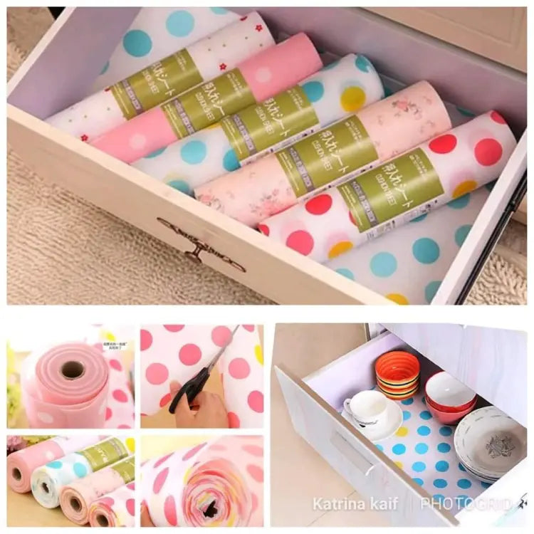 1 Roll - Kitchen Polka Foamic Sheet (45*200cm)  (random color)