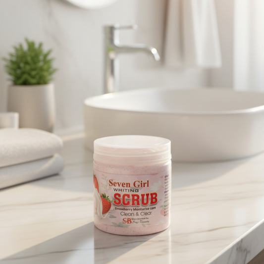 Seven Girl Whitening Scrub Strawberry Moisturise Care – Big Size