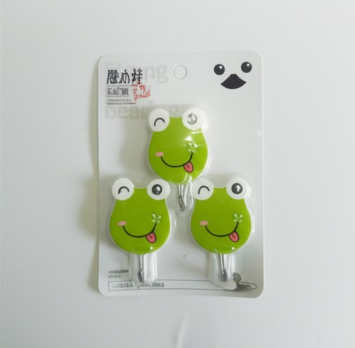 Pack Of 3 Self Adhesive Wall Hooks – Waterproof Cartoon Sticky homes for Home &amp; Kitchen | Heavy Duty Multipurpose Storage Hooks | Easy No-Drill Installation | Strong Adhesive for Glass, Wood, Plastic, Stainless Steel | (Random Color)