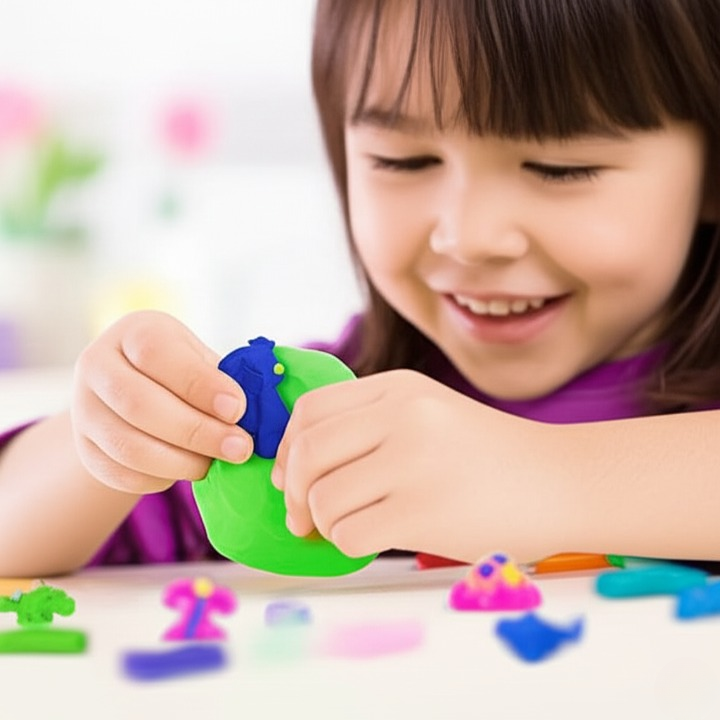 Modeling Clay Set for Kids and Adults – 12 Vibrant Colors – Soft, Non-Sticky, Non-Drying Clay for Creative Arts, Crafts, Sculpting, and Educational Play – Safe and Easy to Use (Random Color)