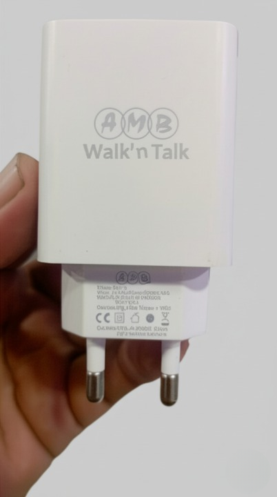 AMB Walk’n Talk 22.5W Super Fast Charger NM-18 – Quick Charge &amp; Smart Power Delivery Adapter with Built-in Safety System, FCC/CE/RoHS Certified
