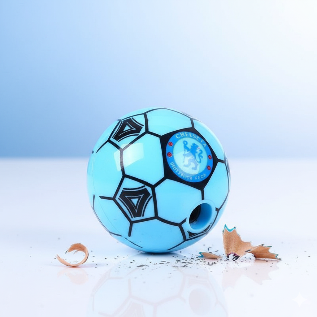 Football Shape Pencil Sharpener Set – Pack of 12 | Fun &amp; Durable Stationery for Kids, Students, and Office Use | Compact &amp; Easy to Use Sharpeners (Random Color)