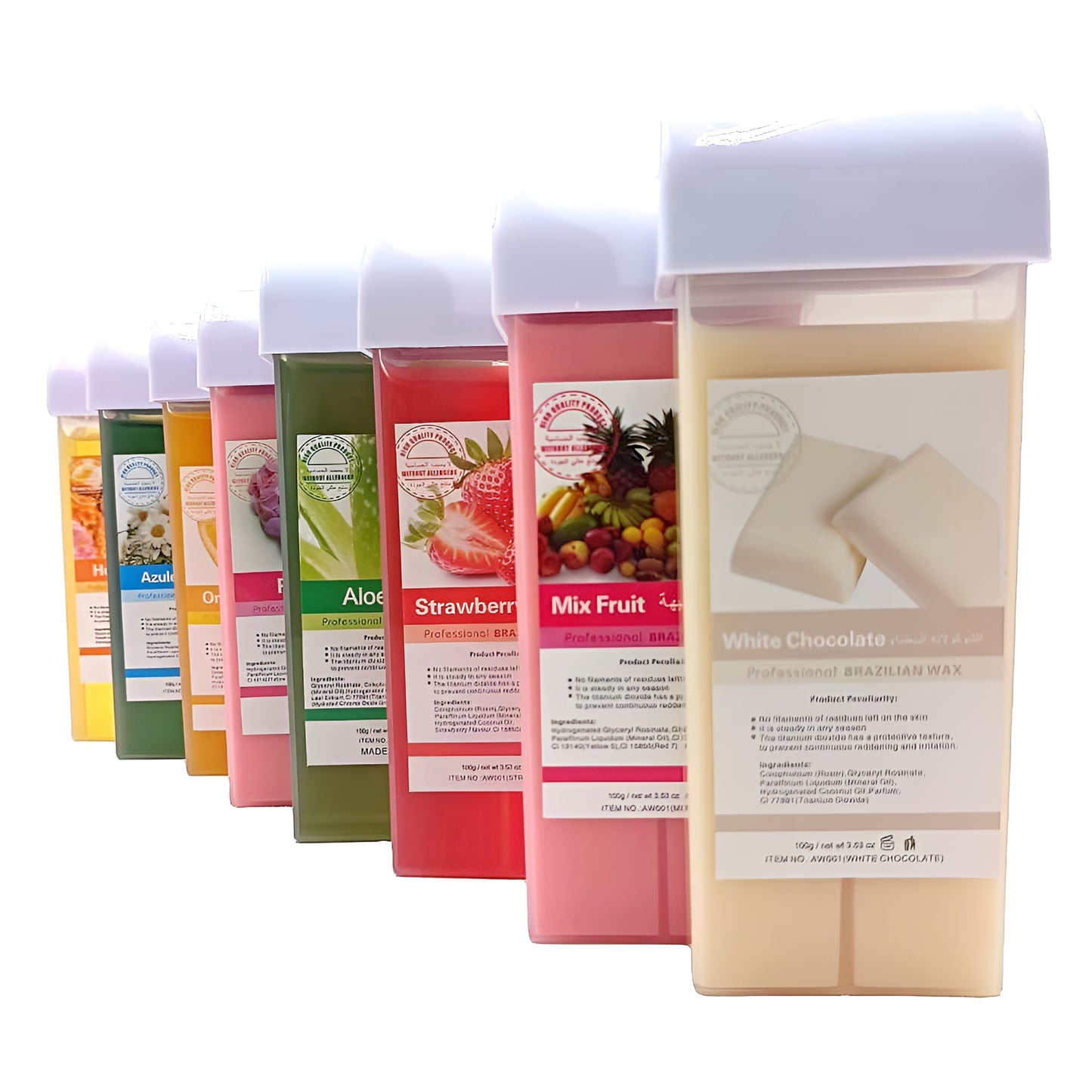 Refill Wax for Women, Roll On Wax Refill for Hair Areas of the Body, Roller Waxing Hair Removal Depilatory Refill Wax with different flavour (1 Pc) (Random Flavors)