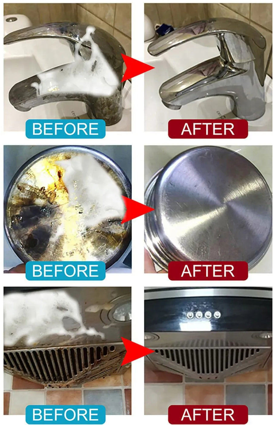 Kitchen Bubble Grease Cleaner 250ML | Dirt Grease dust cleaner for car, kitchen, home