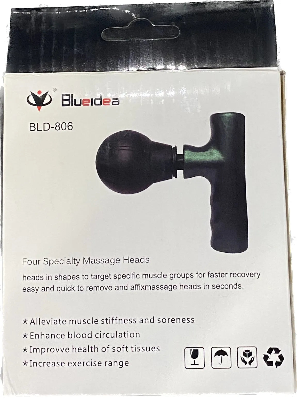 Black Mini Facial Gun – Portable Deep Muscle & Face Massager for Gym and Home Use