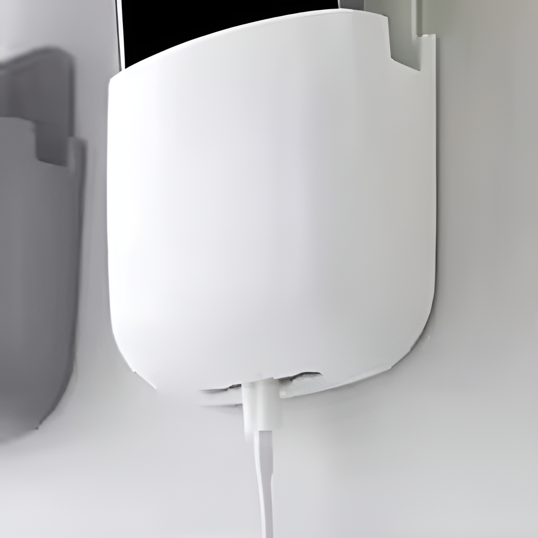 1 Pcs U Shape Wall Mounted Mobile And Remote Holder | Wall Mounted Storage Case for Remote, Toothbrush, Mobile Phone Plug Holder | Multifunctional Storage Holder (random color)