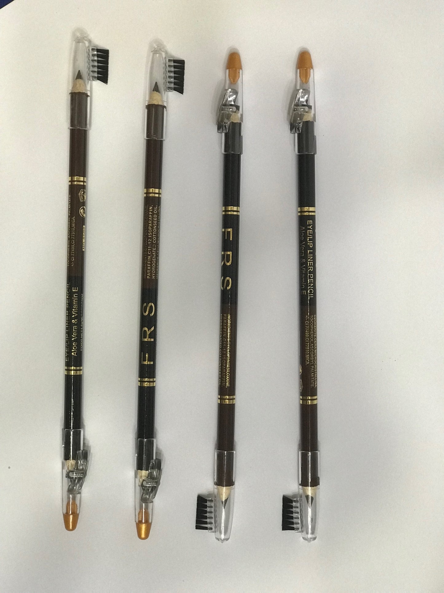 Pack Of 12 FRS Eyebrow Pencil 2 in 1 | Black &amp; Brown Both | Best Quality Eyebrow Pencil For Girls &amp; Women