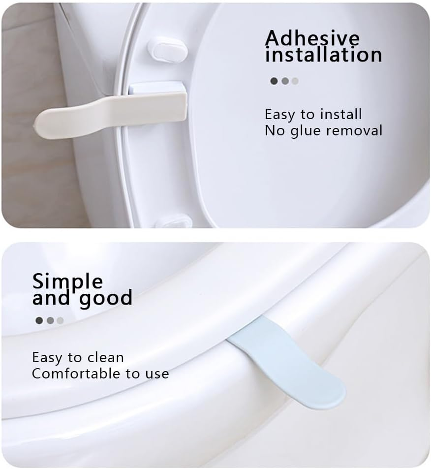 Pack of 03 Toilet Seat Lifter Handle for Home, Office, Hotel (Random Color)