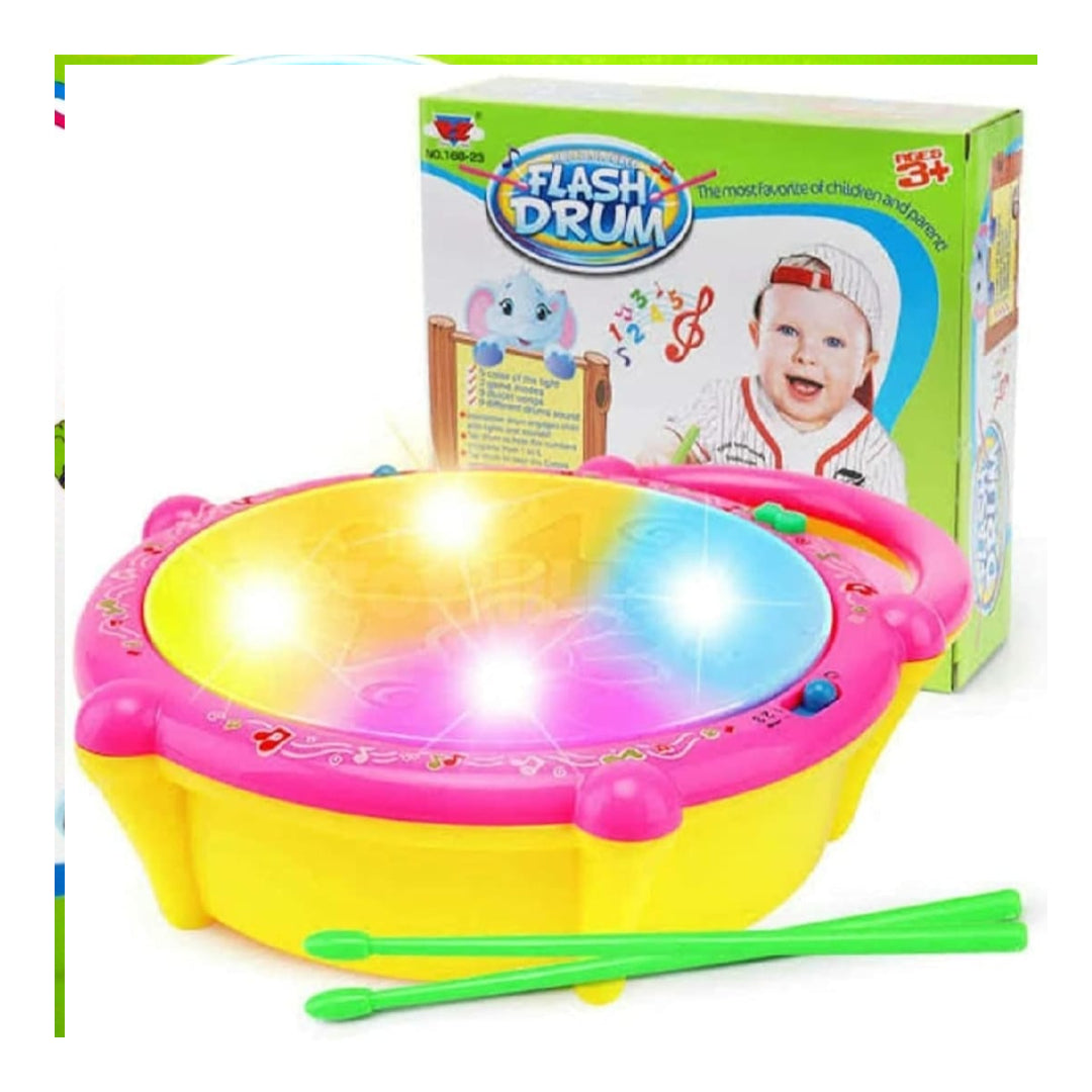 3D Flash Drum for Kids – Musical Toy with Lights, Sounds &amp; 3 Game Modes
