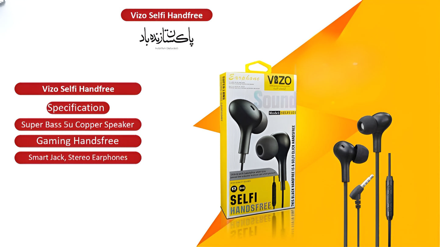 Selfi Gaming Handsfree | EarPhones for Mobile Phone | Best Quality Hands-Free For Mobile | Hand-Free For Android
