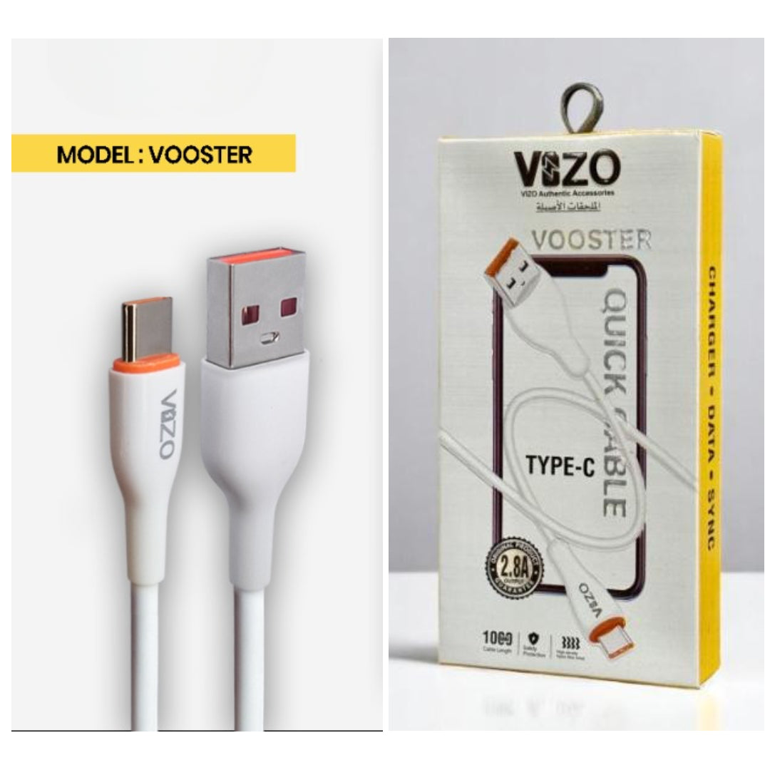 Vooster 65W Type-C Fast Charging Cable | Best Quality Type C Charging Cable For Mobile Phone | Cable For Charging 