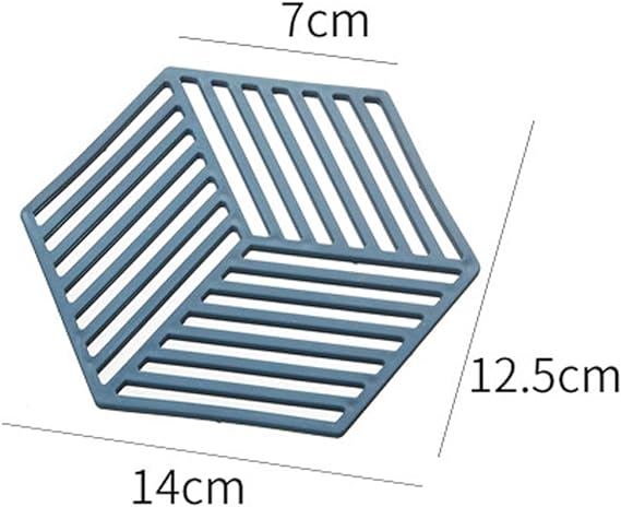 1PCS Multifunction Heat Resistant Silicone Mat Drink Cup Coasters Nonslip Pads Pot Holder Table Placemat Kitchen Accessories (random color)