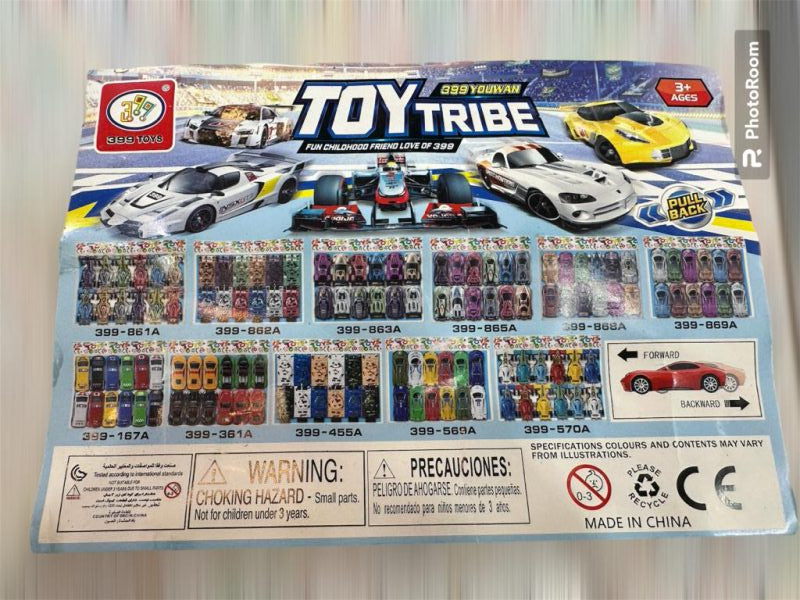 TOY TRIBE F1 - 12 pcs Car set  Pull back Race cars for Kids (random design &amp; color)
