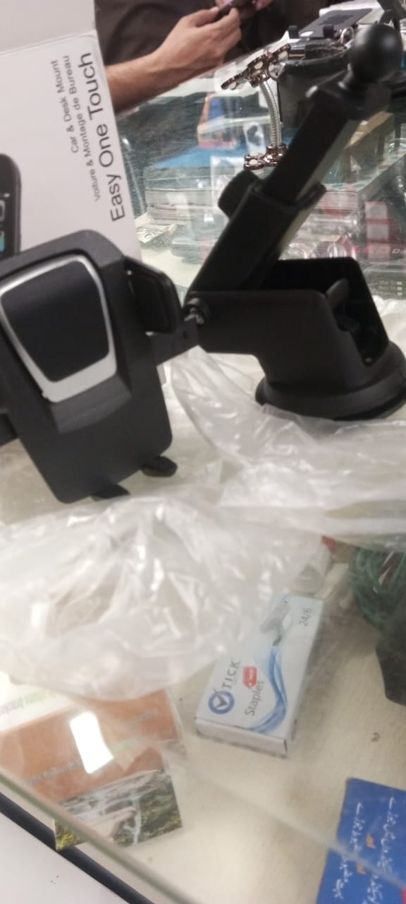 Easy One Touch Mobile Holder Car &amp; Desk Mount / Car Phone Holder Mobile Phone Holder Stand in Car