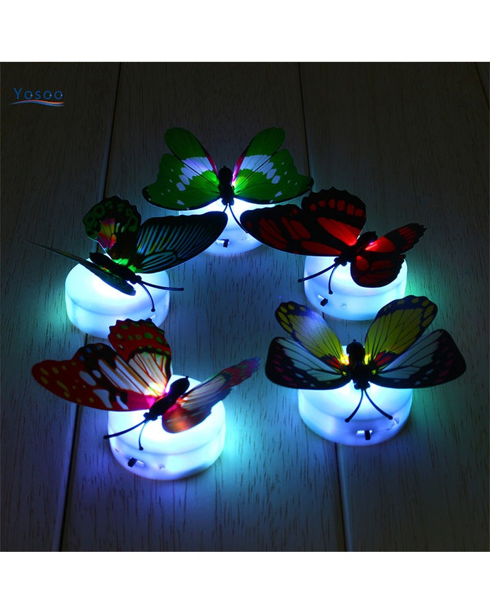 Glow In The Dark 3D Led Butterfly Night Light Led Color Changing for Kids Room (1 PCs Butterfly)