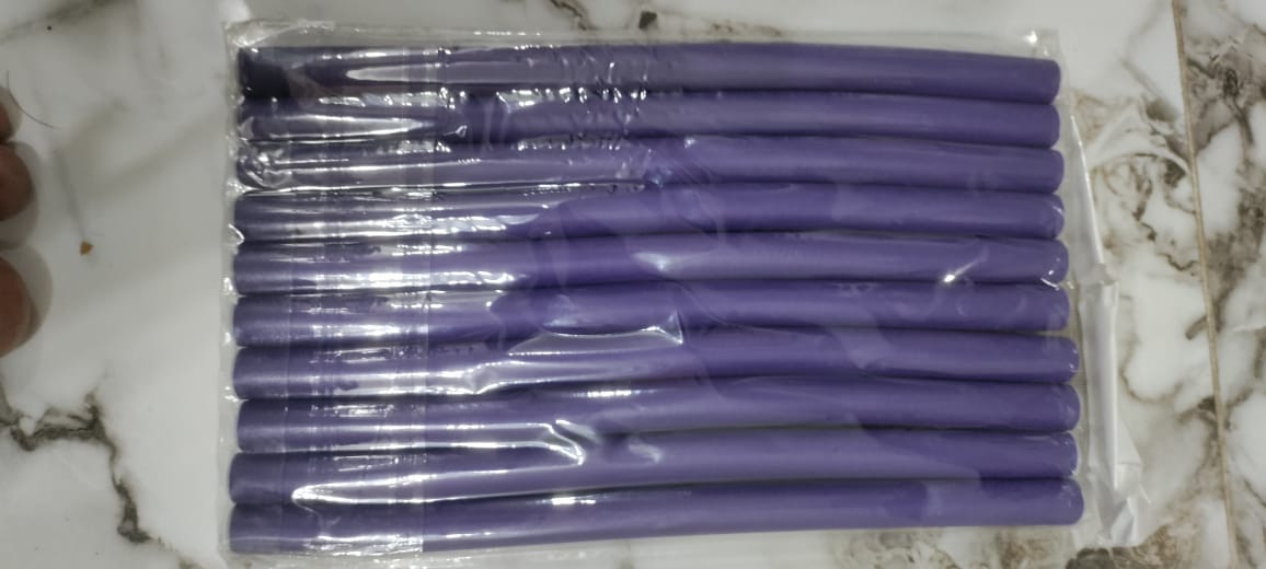 Pack of 10 Hair Rollers Papilotten Hair Rollers, Curls Without Heat Foam Curlers for Women (Random Color)