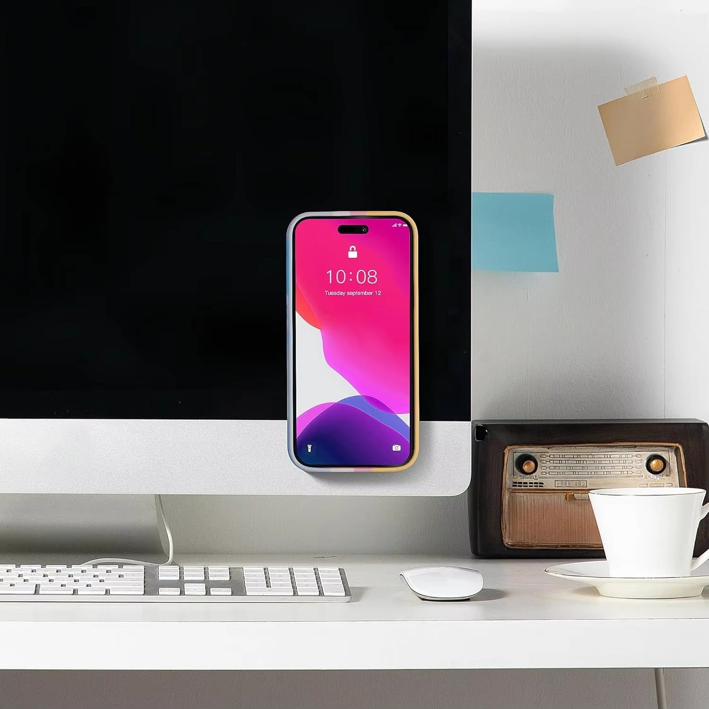 Mobile bubble Grip | Silicone Suction both side Bubble Grip Cup Phone Strong Grip Holder, Hands-Free use Mobile Phone Holder (Random color)