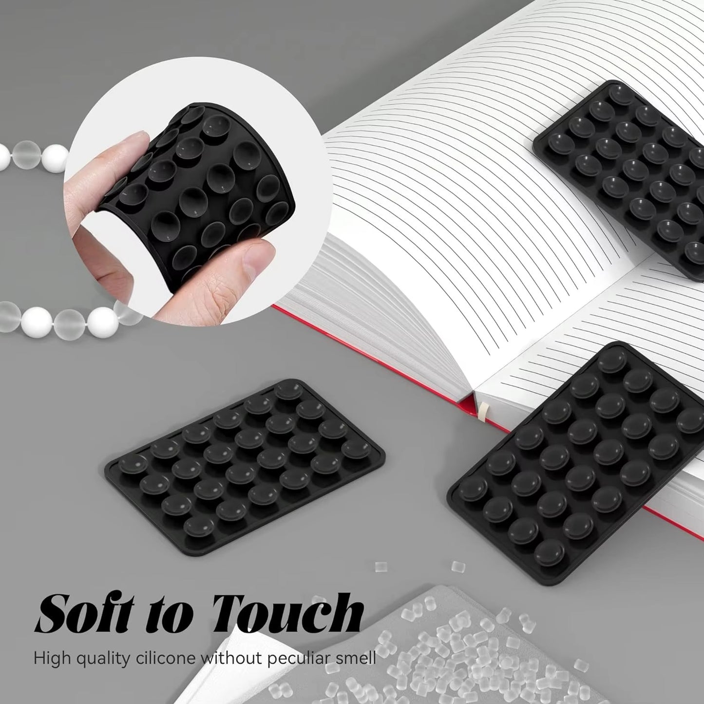 Mobile bubble Grip | Silicone Suction both side Bubble Grip Cup Phone Strong Grip Holder, Hands-Free use Mobile Phone Holder (Random color)