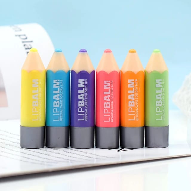 ( PACK OF 12 ) PENCIL SHAPE LIP BALM