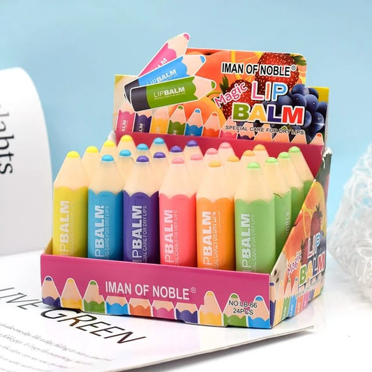 ( PACK OF 12 ) PENCIL SHAPE LIP BALM