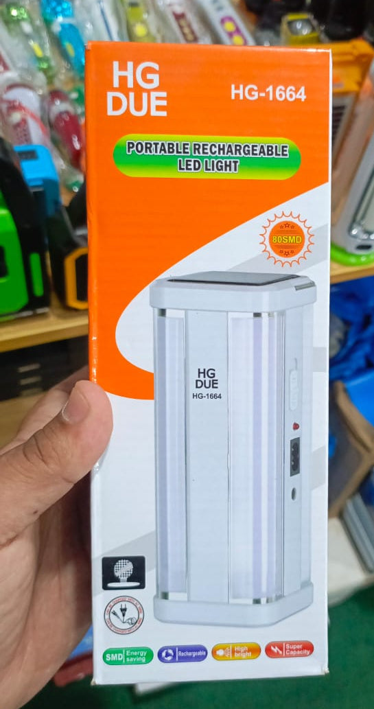 SOLAR RECHARGEABLE LANTERN Light BEST EMERGENCY Flash LIGHT FOR HOME &amp; OUTDOOR - HG-1664 (random color)