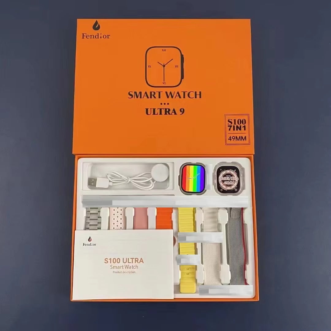 Fendior S100 Ultra Smart Watch 7in1 49mm - Random Color