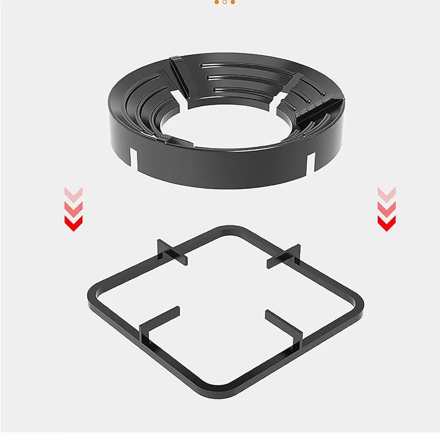 Gas stove Burner Stand Non slip bracket 3D windproof hood Gas cooker universal accessories Anti skid gas burner parts Cast iron cook top parts(1 PCs )