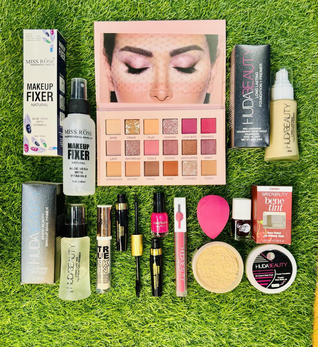 12 in 1 Makeup Deal  Makeup Fixer,Liquid Foundation, Primer, and many more for girls