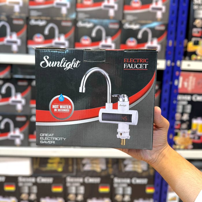 Electric Water Heating Faucet Tap for Kitchens and Bathrooms Digital Temp° Display | Hot Water(without shower )