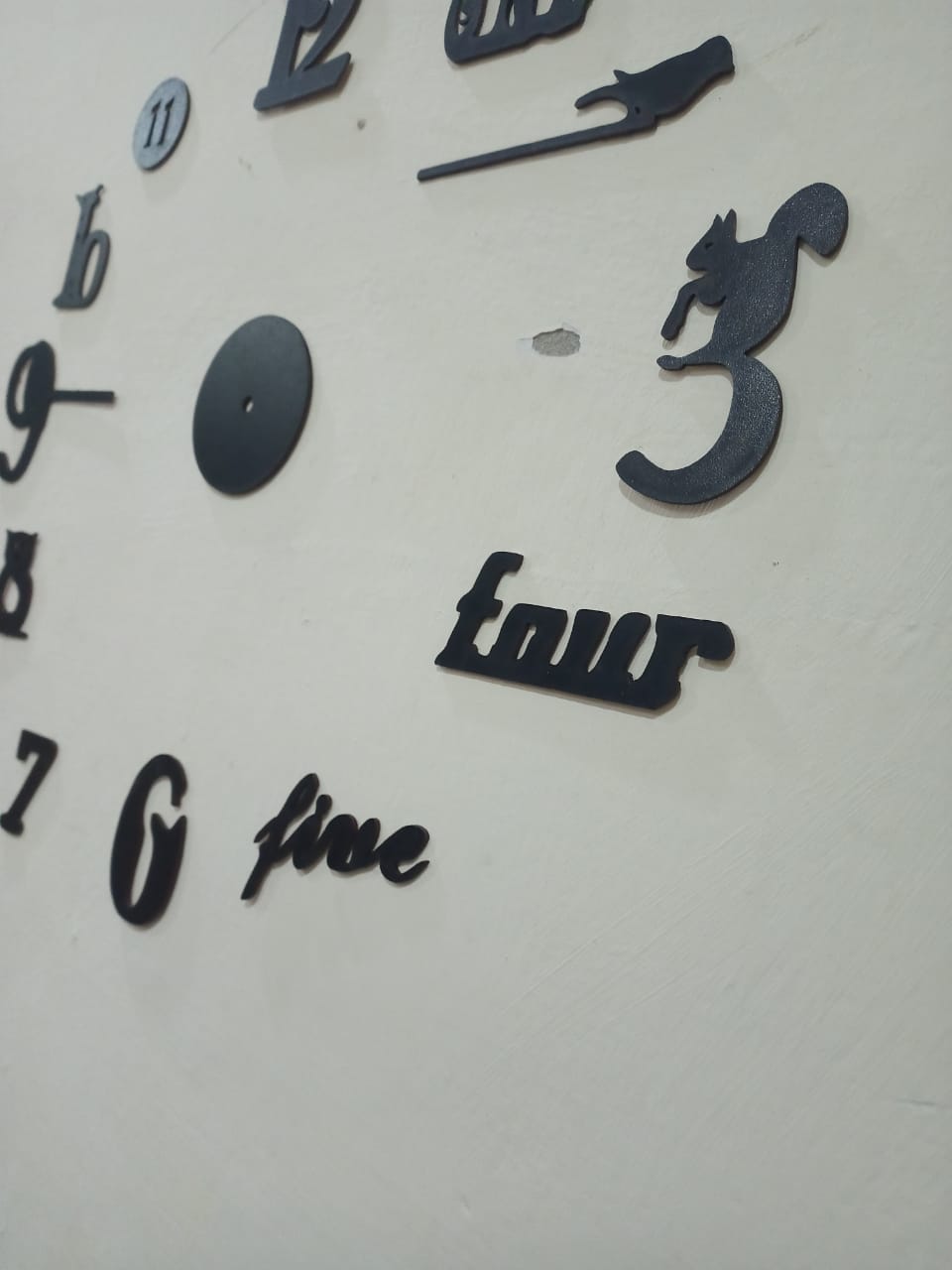 Decorative 3D Clock / DIY Clock Creative 3D Wooden wall clock for Home Decor