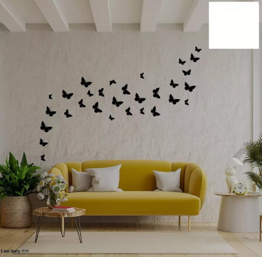 (pack of 30)  3D Wooden Butterfly  Wooden Wall Decoration Items for Home, Bedrooms Inspire Kids and Look Decent